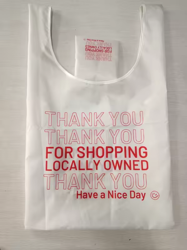 Thank You For Shopping Local Reusable Tote Bag
