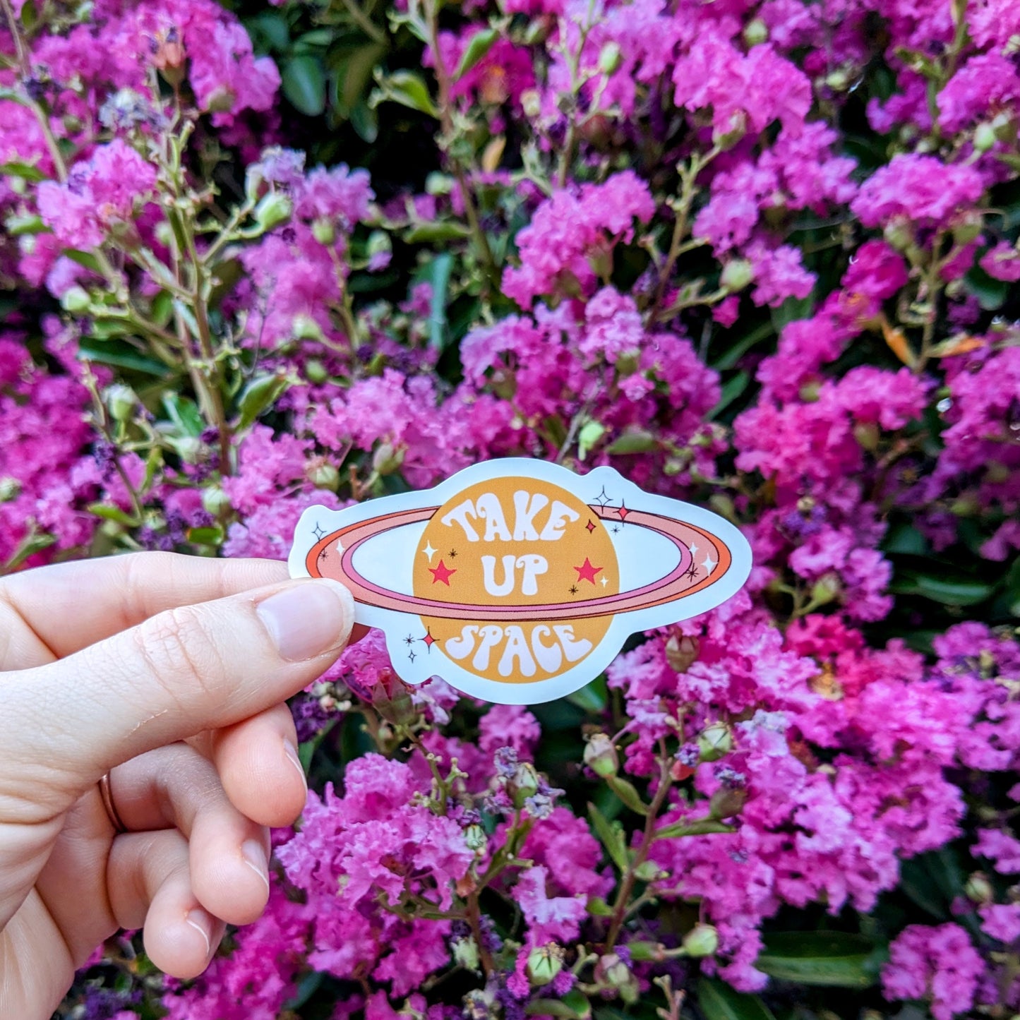 Take Up Space Sticker