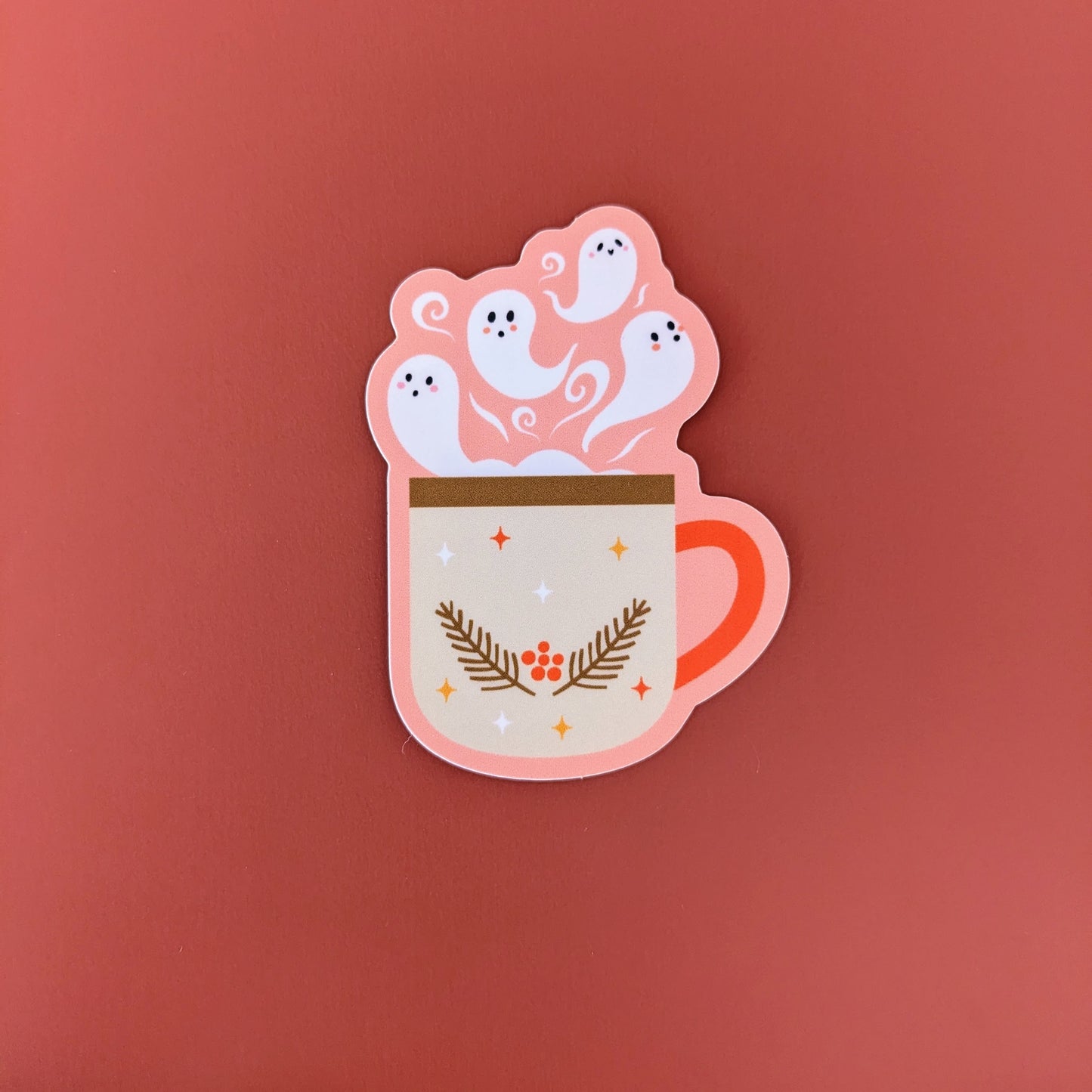 Cup of Ghosts Sticker