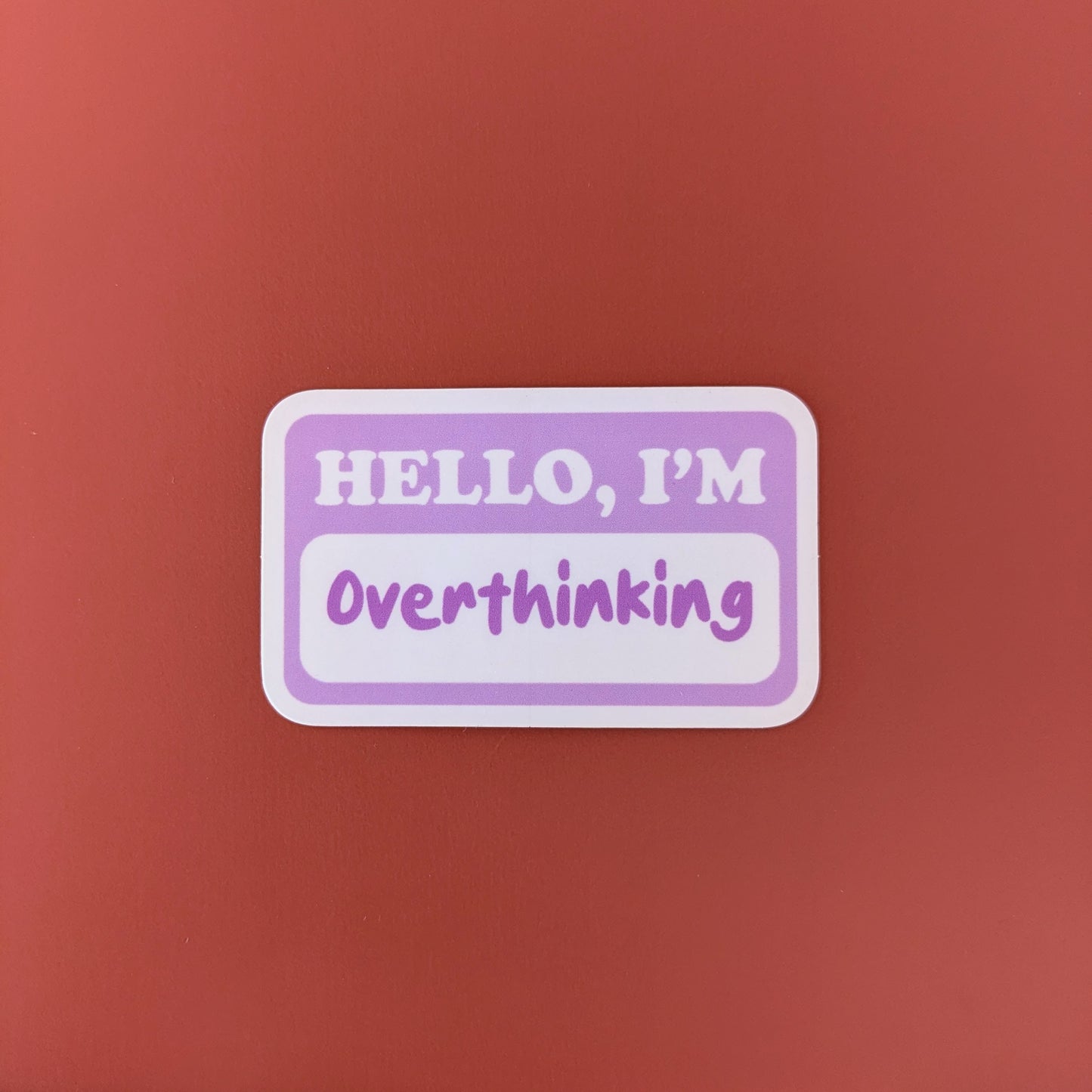 Overthinking Sticker