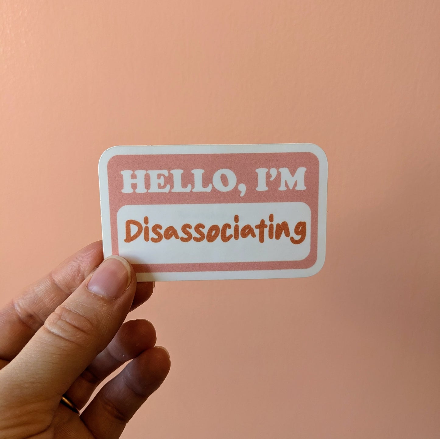 Disassociating Sticker