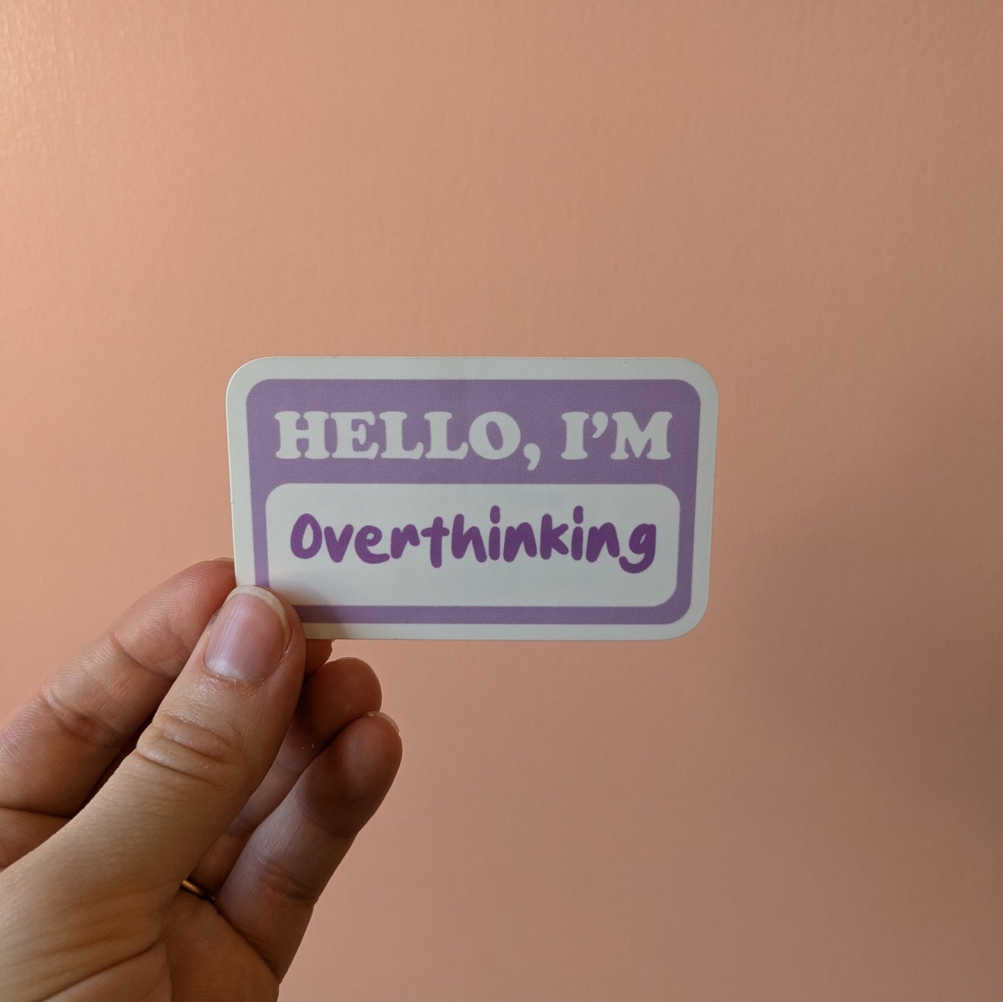 Overthinking Sticker