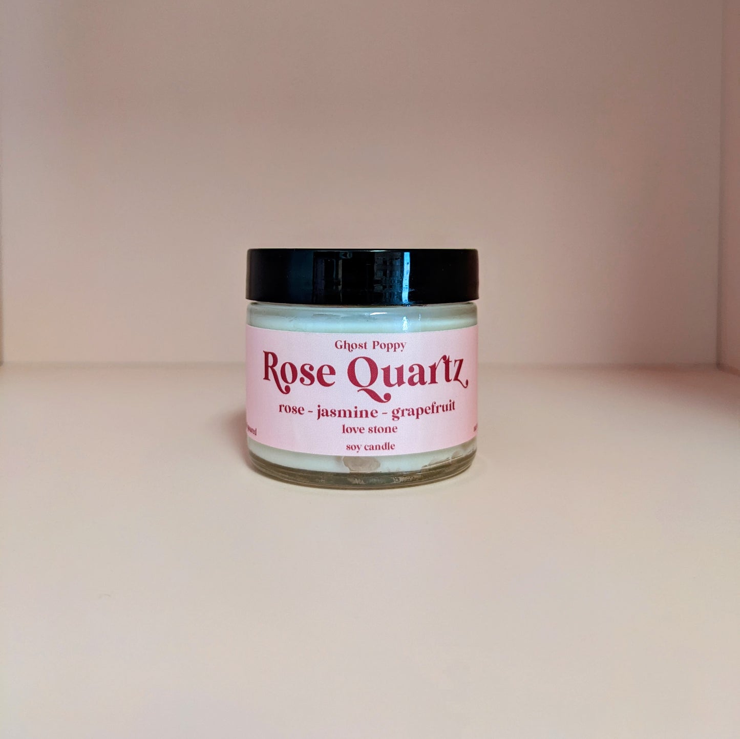 Rose Quartz Mini Candle