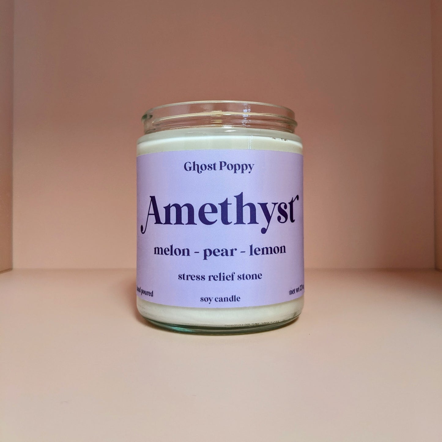Amethyst Candle