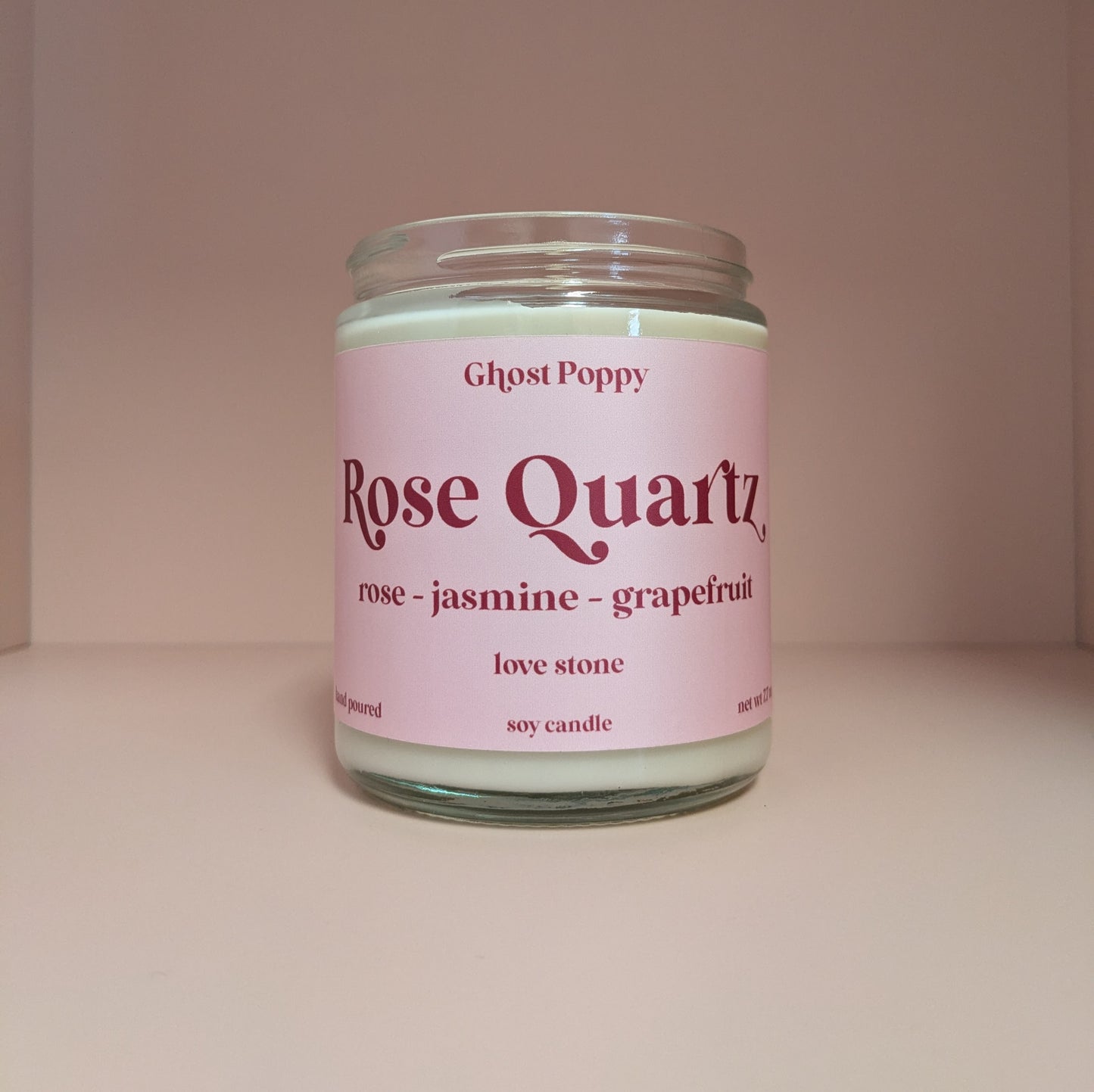 Rose Quartz Candle