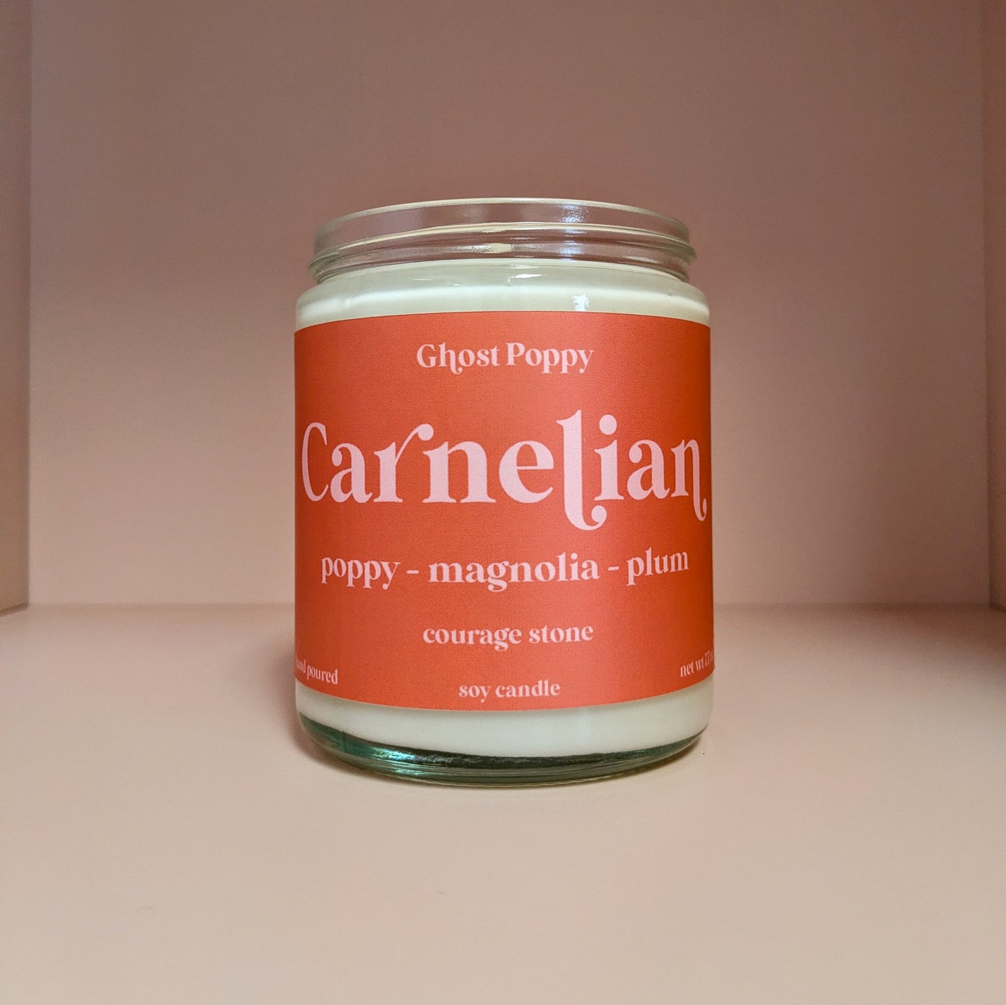 Carnelian Candle