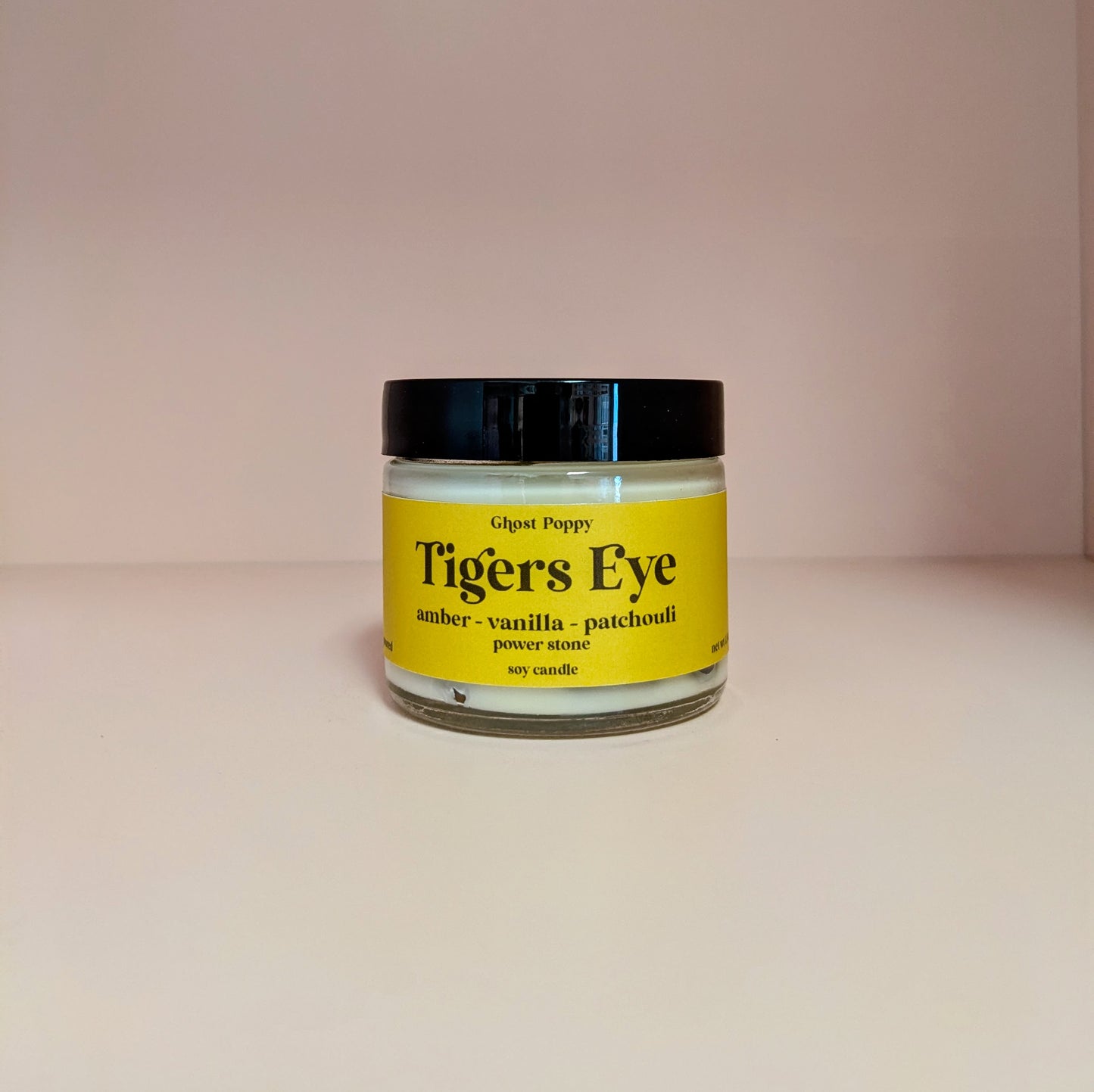Tigers Eye Mini Candle