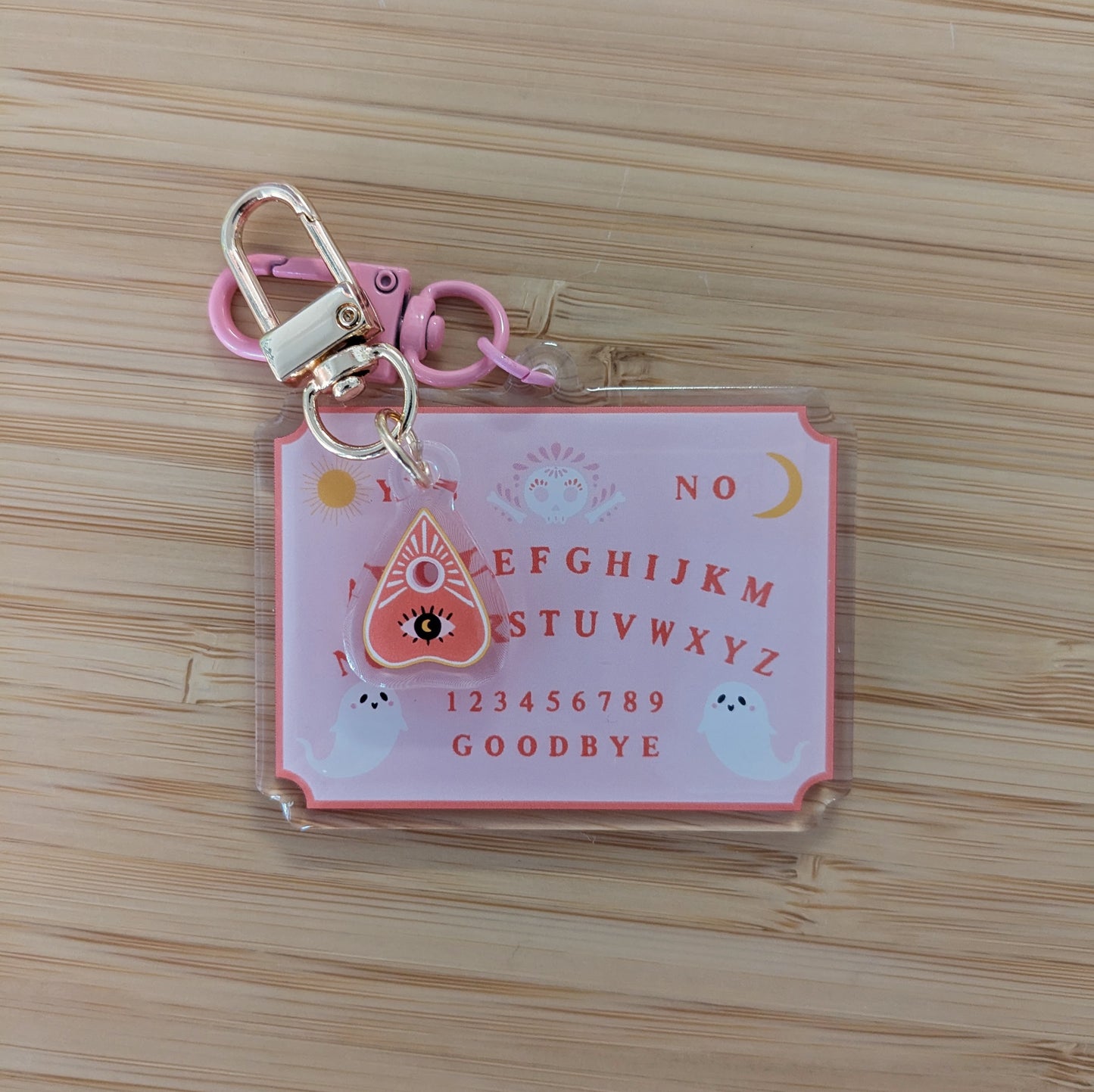 Ouija with Planchette Keychain + Bag Charm