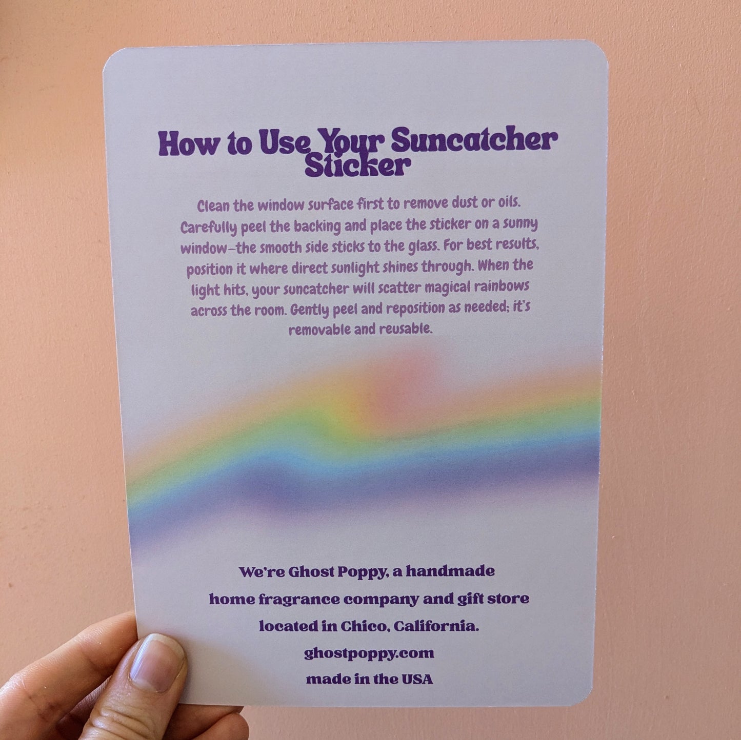 Patchwork Daisy Suncatcher Sticker