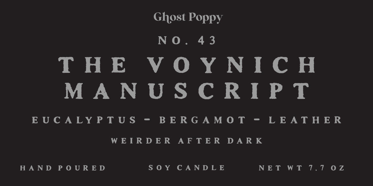 The Voynich Manuscript Candle