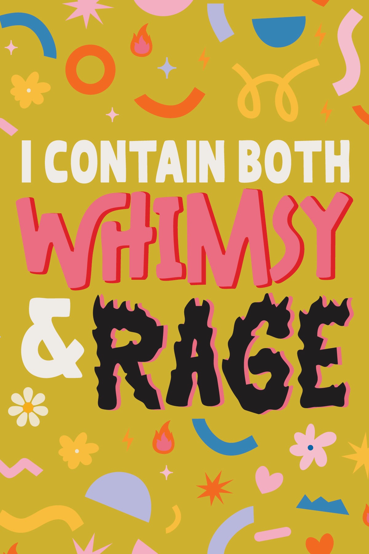Whimsy & Rage Postcard-Art Print