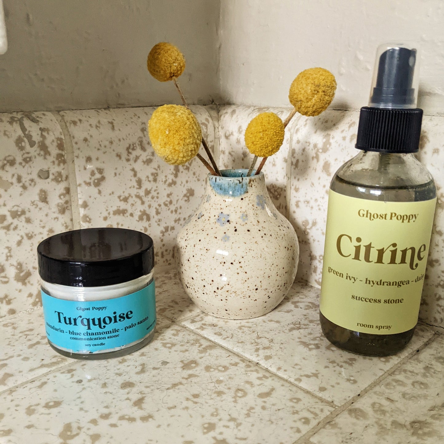 Turquoise Mini Candle