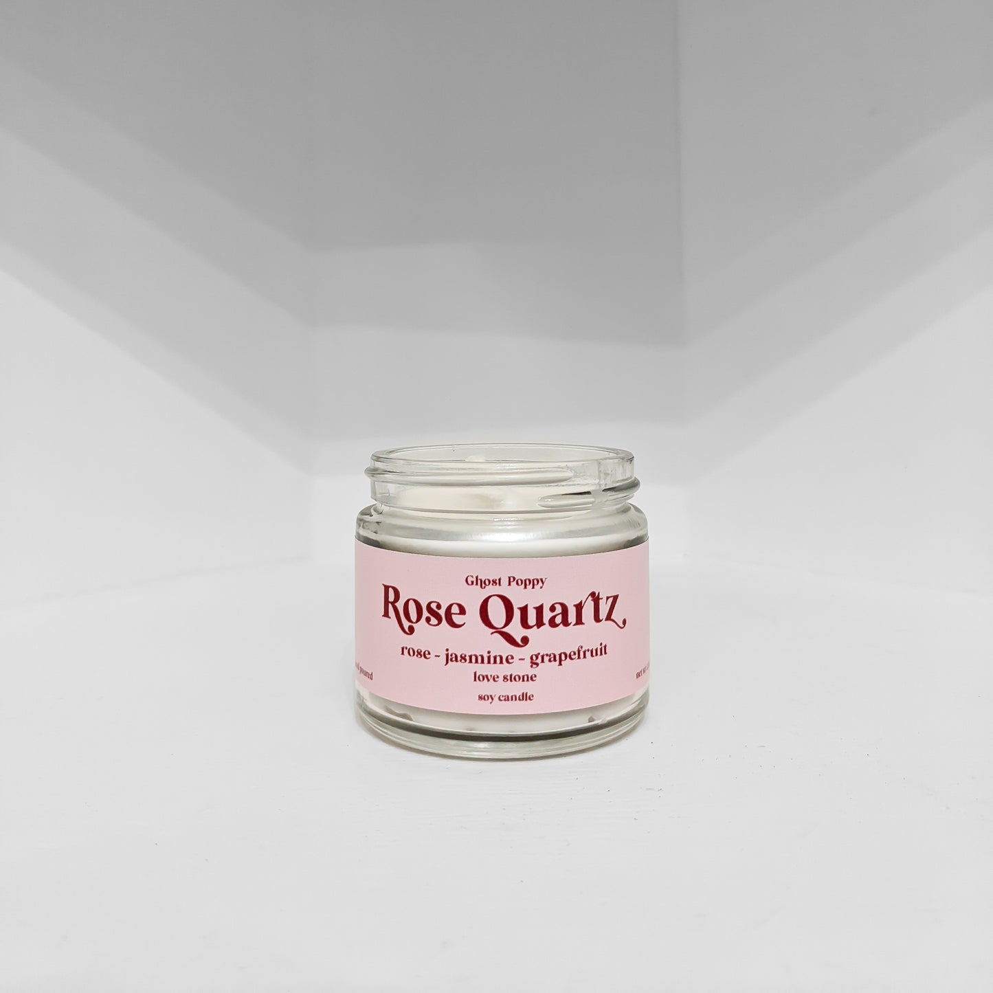 Rose Quartz Mini Candle
