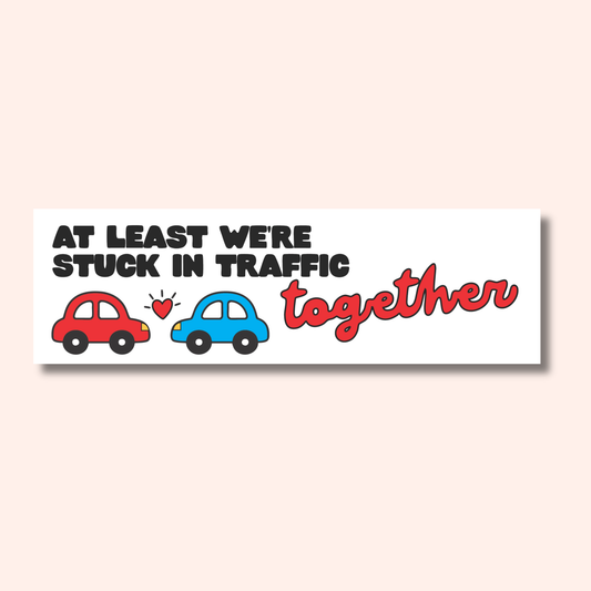 Stuck In Traffic Car Magnet