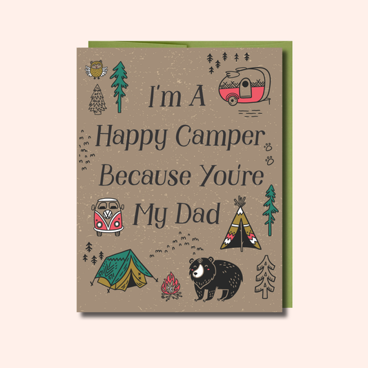 Happy Camper – Father's Day Card