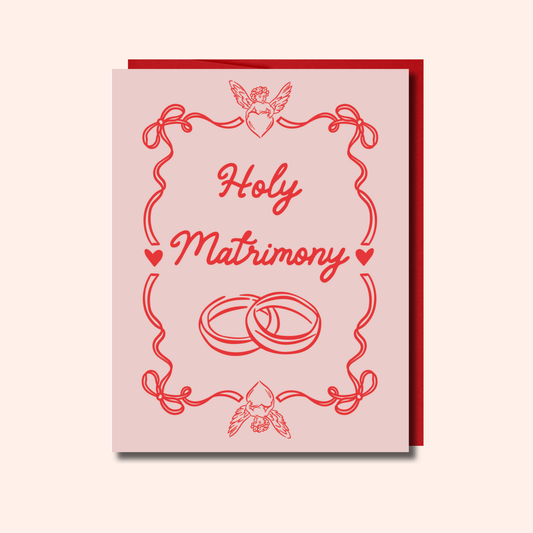 Holy Matrimony – Wedding Day Card