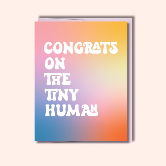 Tiny Human – New Baby Card