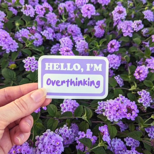 Overthinking Sticker