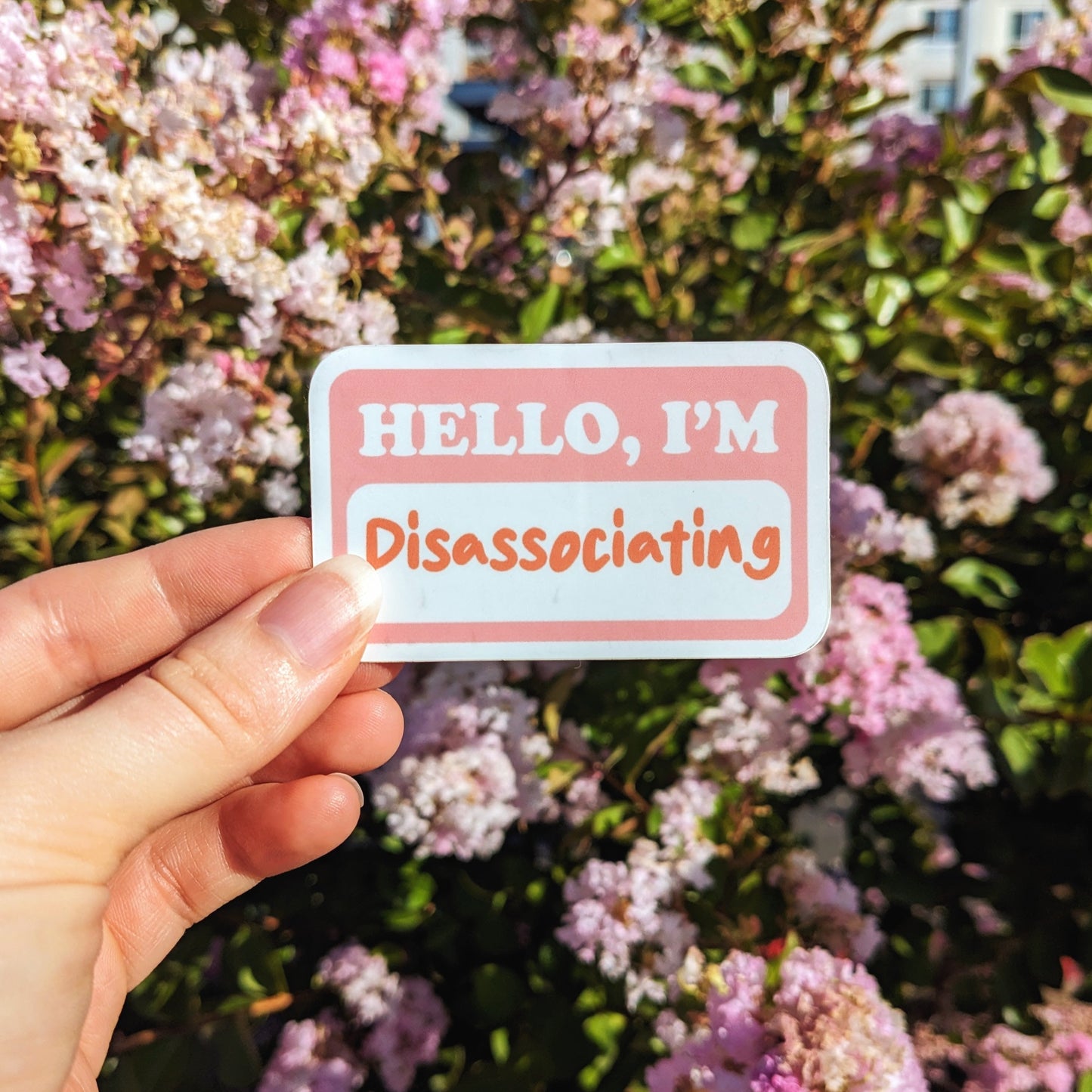 Disassociating Sticker