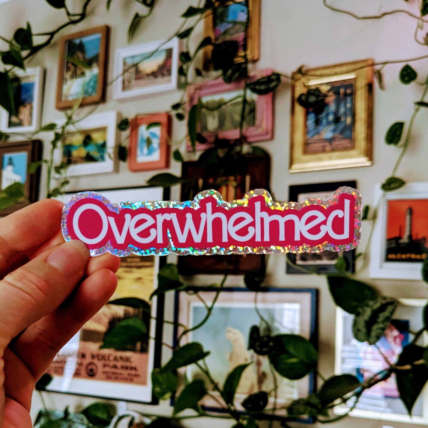 Overwhelmed Sticker