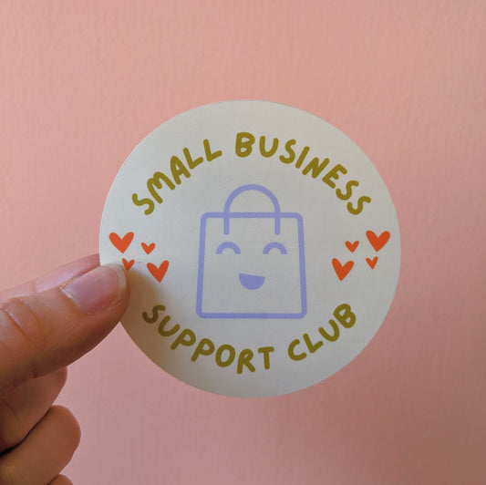 Small Business Support Club Sticker