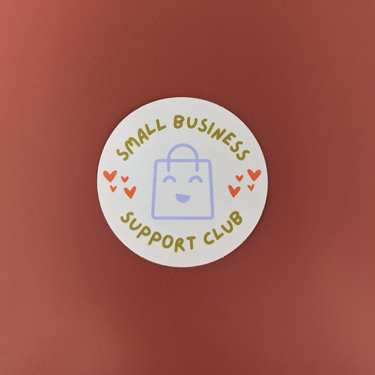 Small Business Support Club Sticker