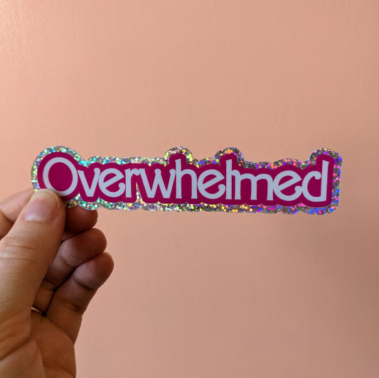 Overwhelmed Sticker