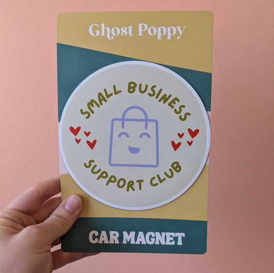 Small Business Support Club Car Magnet