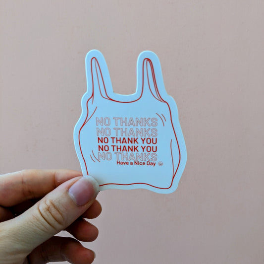 No Thanks Sticker