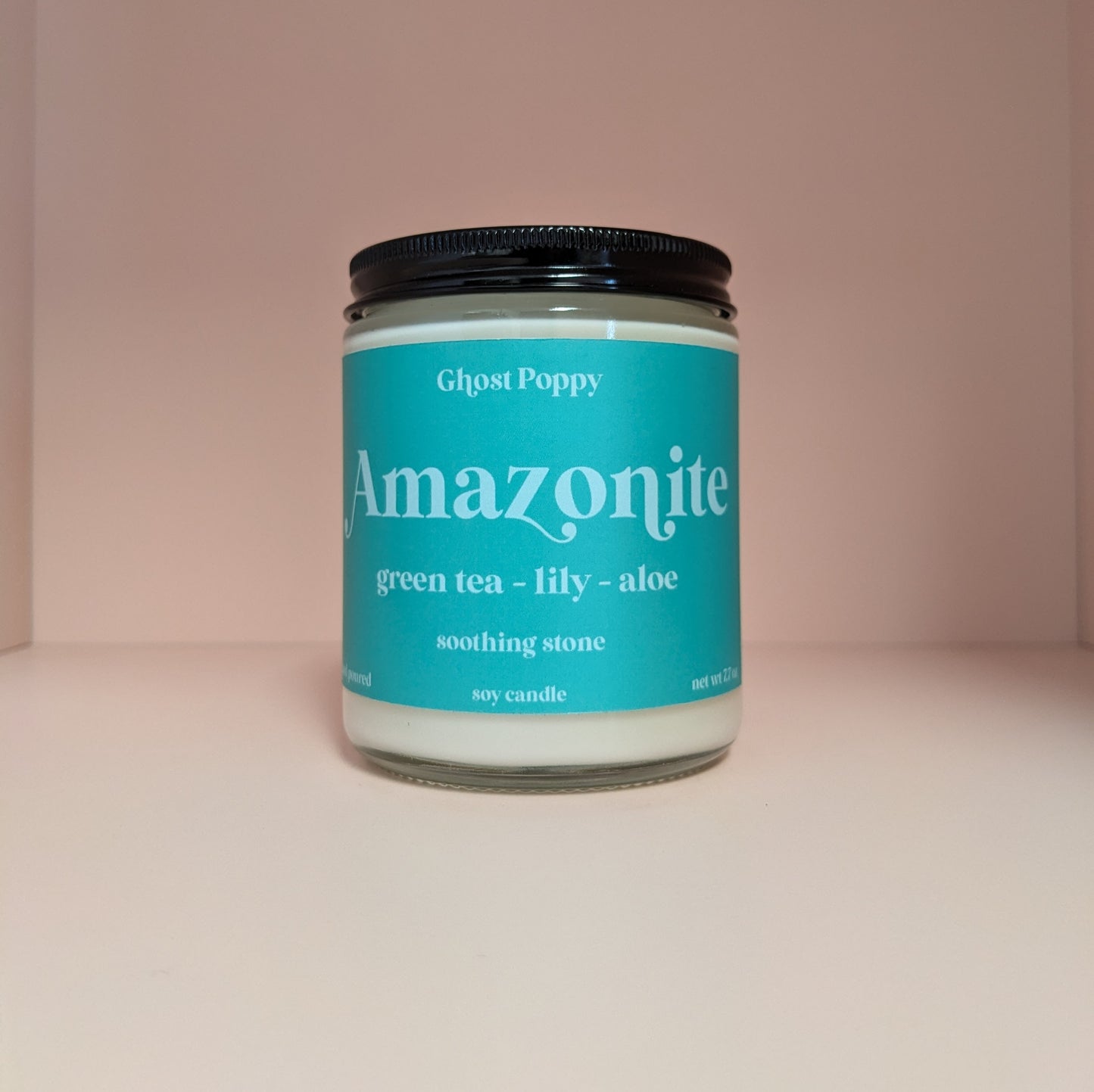 Amazonite Candle