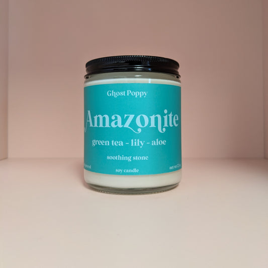 Amazonite Candle