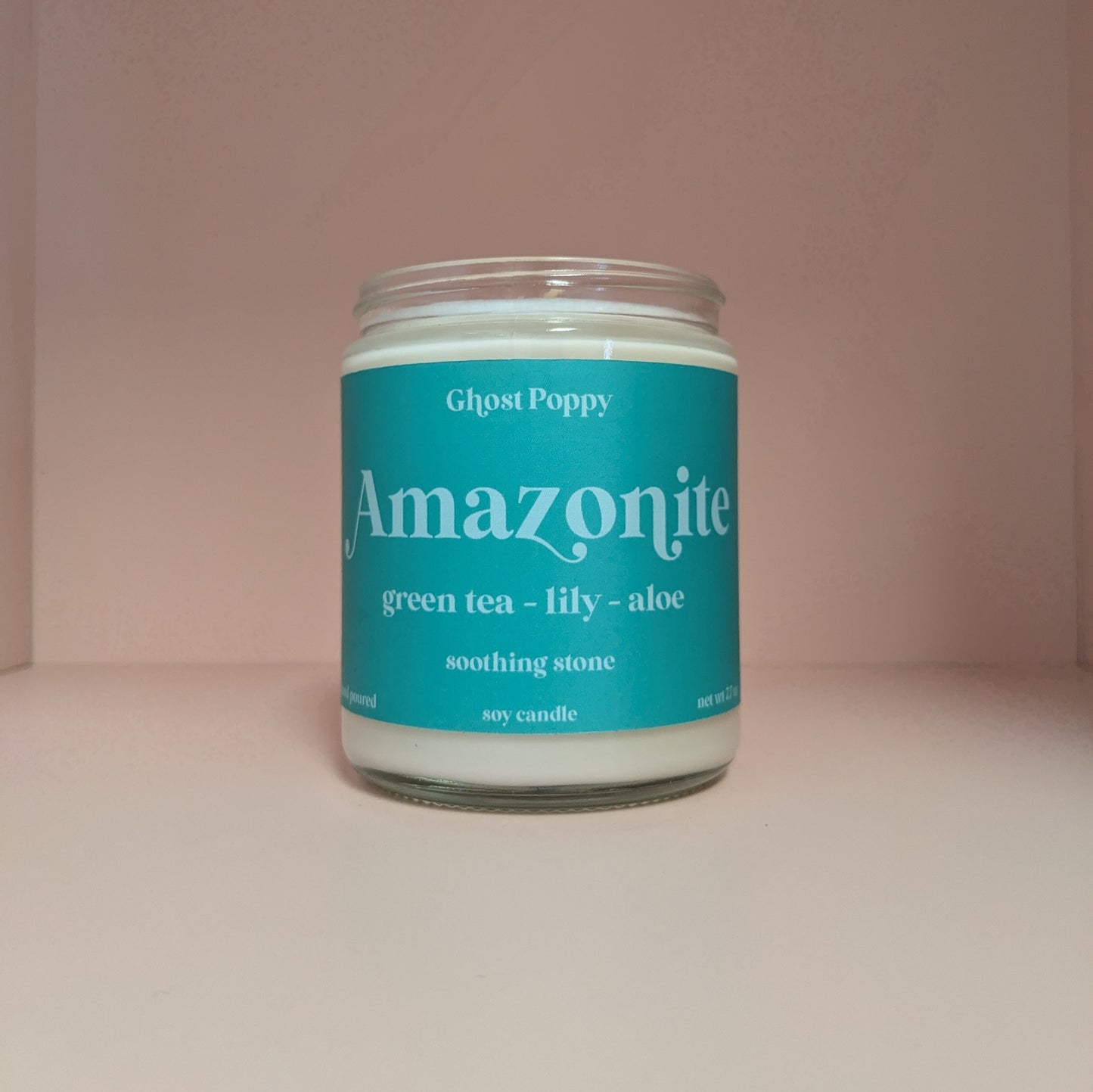 Amazonite Candle