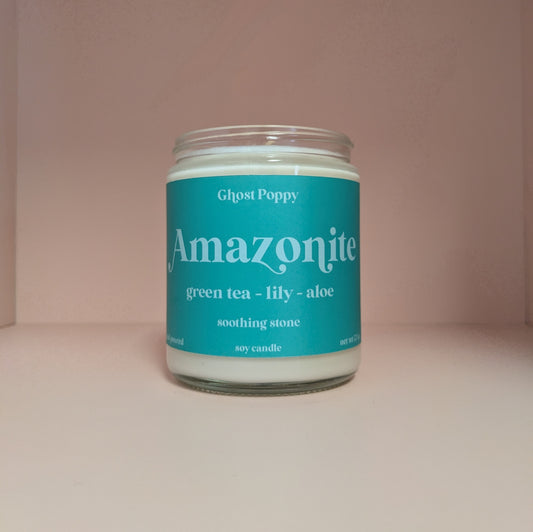 Amazonite Candle