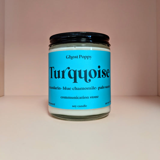 Turquoise Candle
