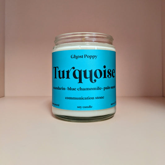 Turquoise Candle