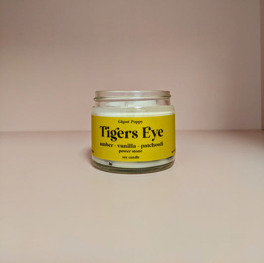 Tigers Eye Mini Candle