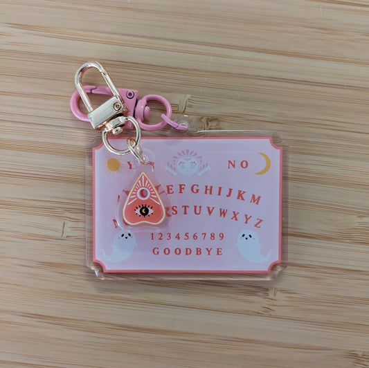 Ouija with Planchette Keychain + Bag Charm