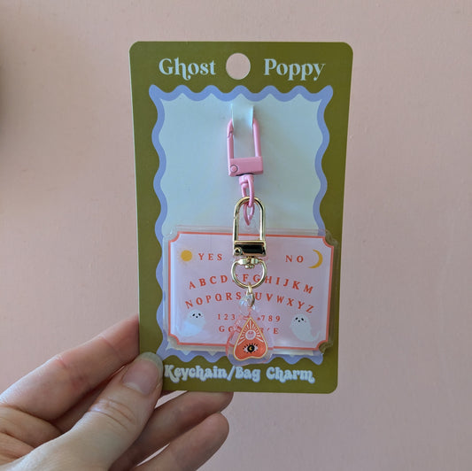 Ouija with Planchette Keychain + Bag Charm