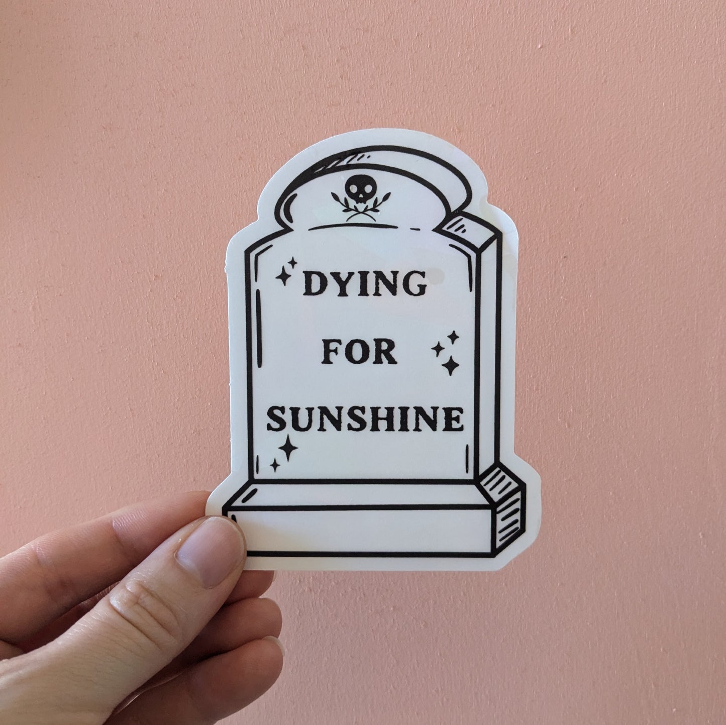 Tombstone Suncatcher Sticker