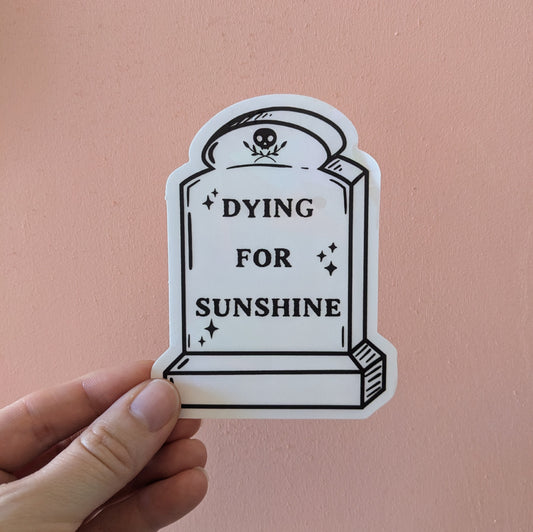 Tombstone Suncatcher Sticker