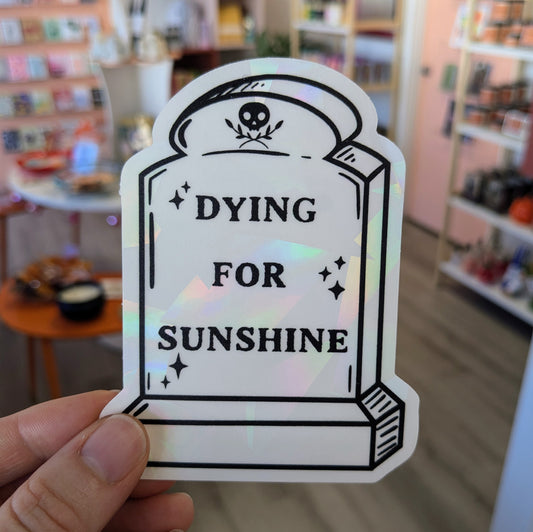 Tombstone Suncatcher Sticker