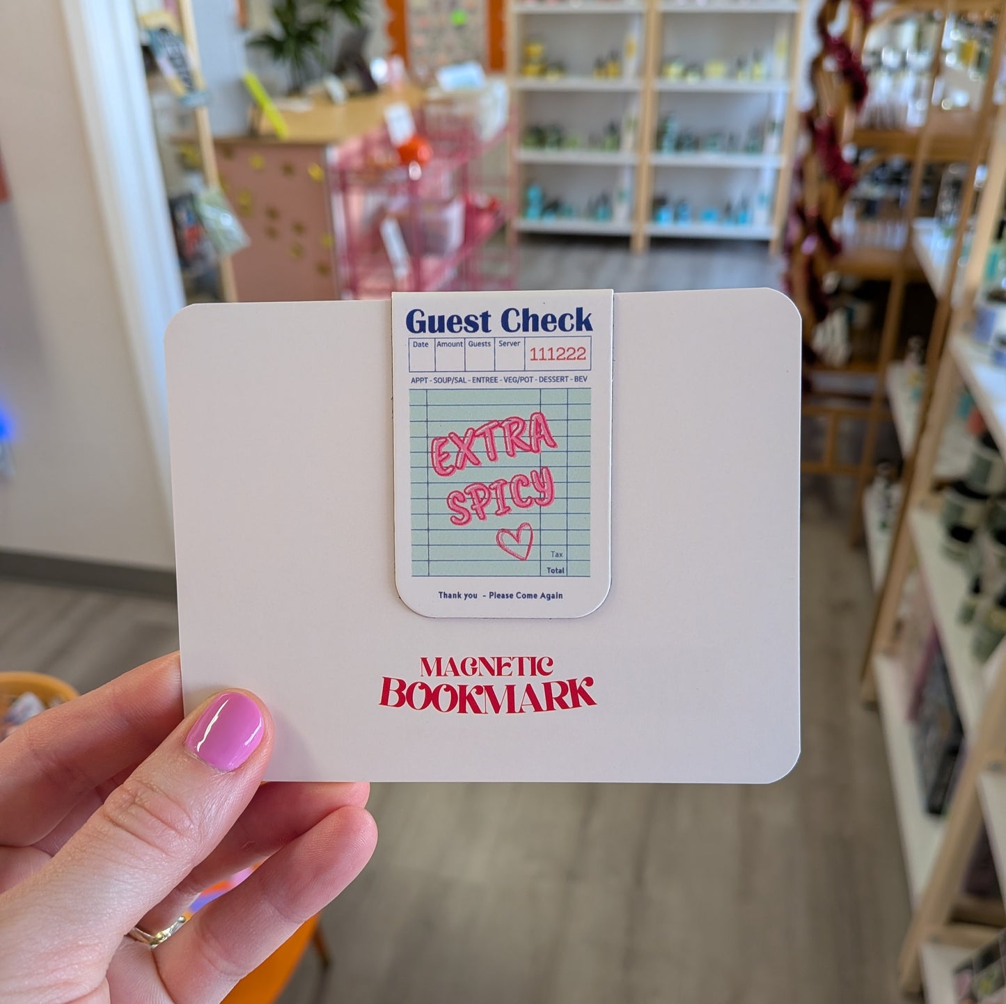 Extra Spicy Magnetic Bookmark