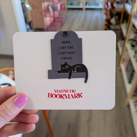 Here Lies The Last Page I Read Magnetic Bookmark