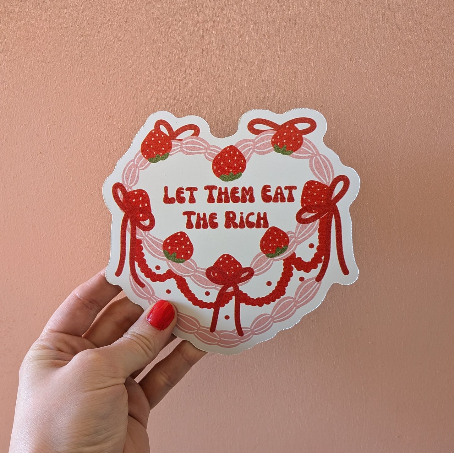 Let Them Eat The Rich Car Magnet
