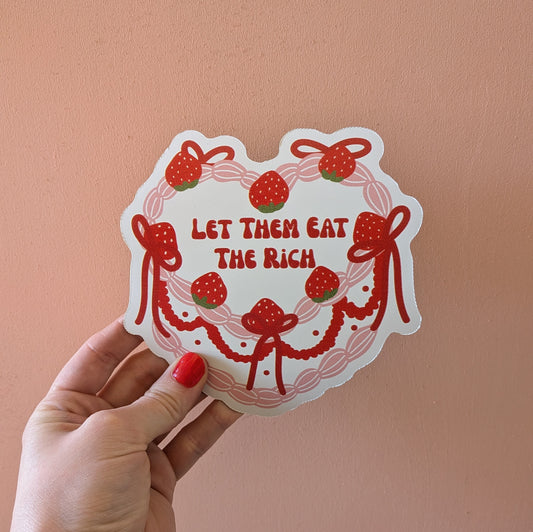 Let Them Eat The Rich Car Magnet