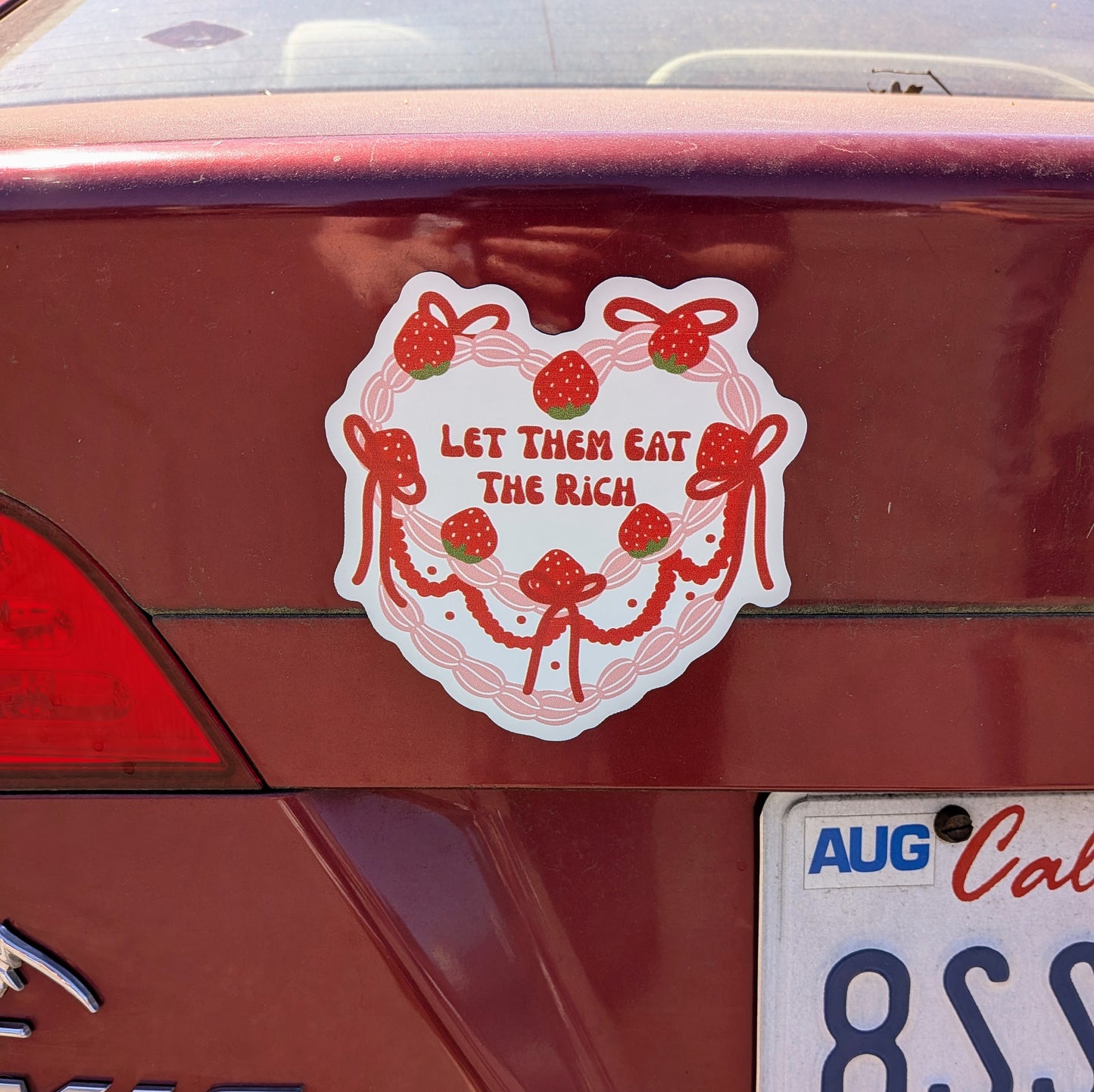 Let Them Eat The Rich Car Magnet