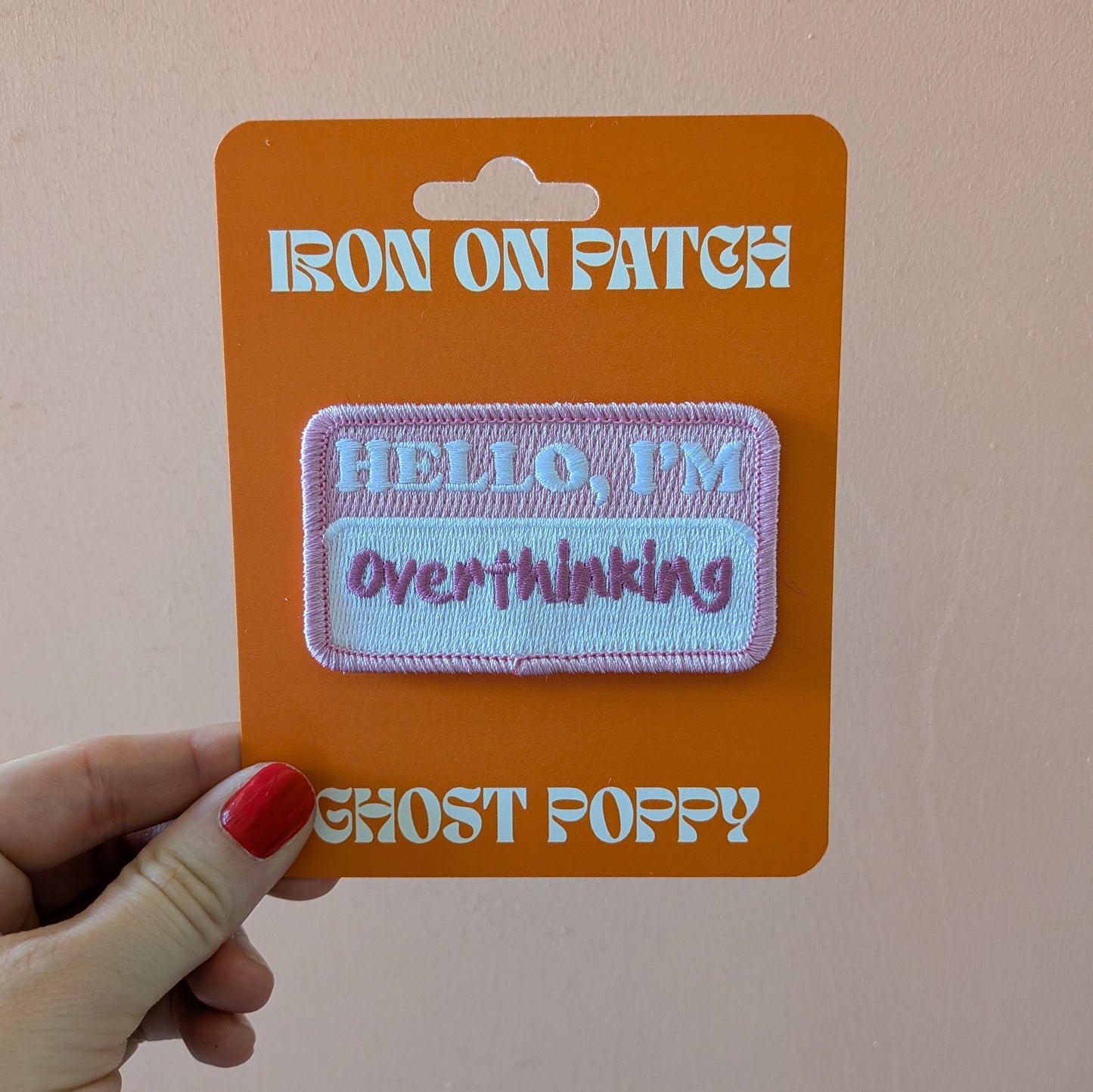 Overthinking Iron On Patch