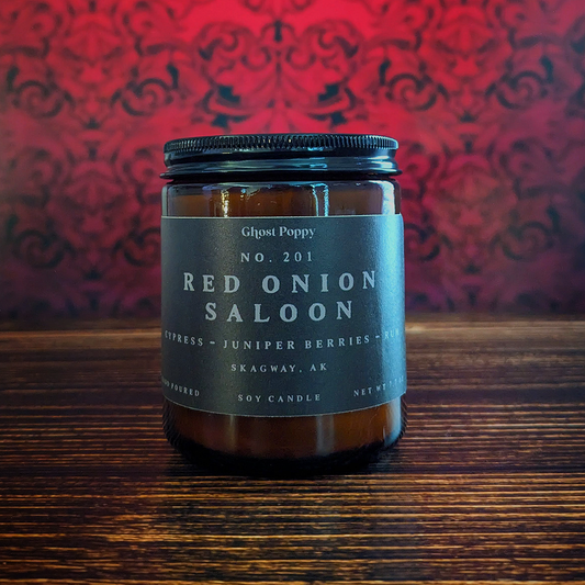 Red Onion Saloon Candle