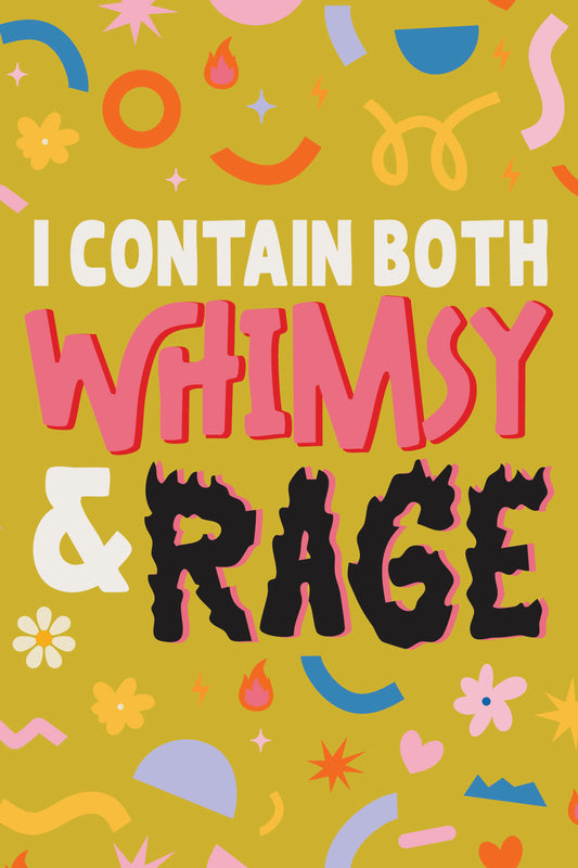 Whimsy & Rage Postcard-Art Print