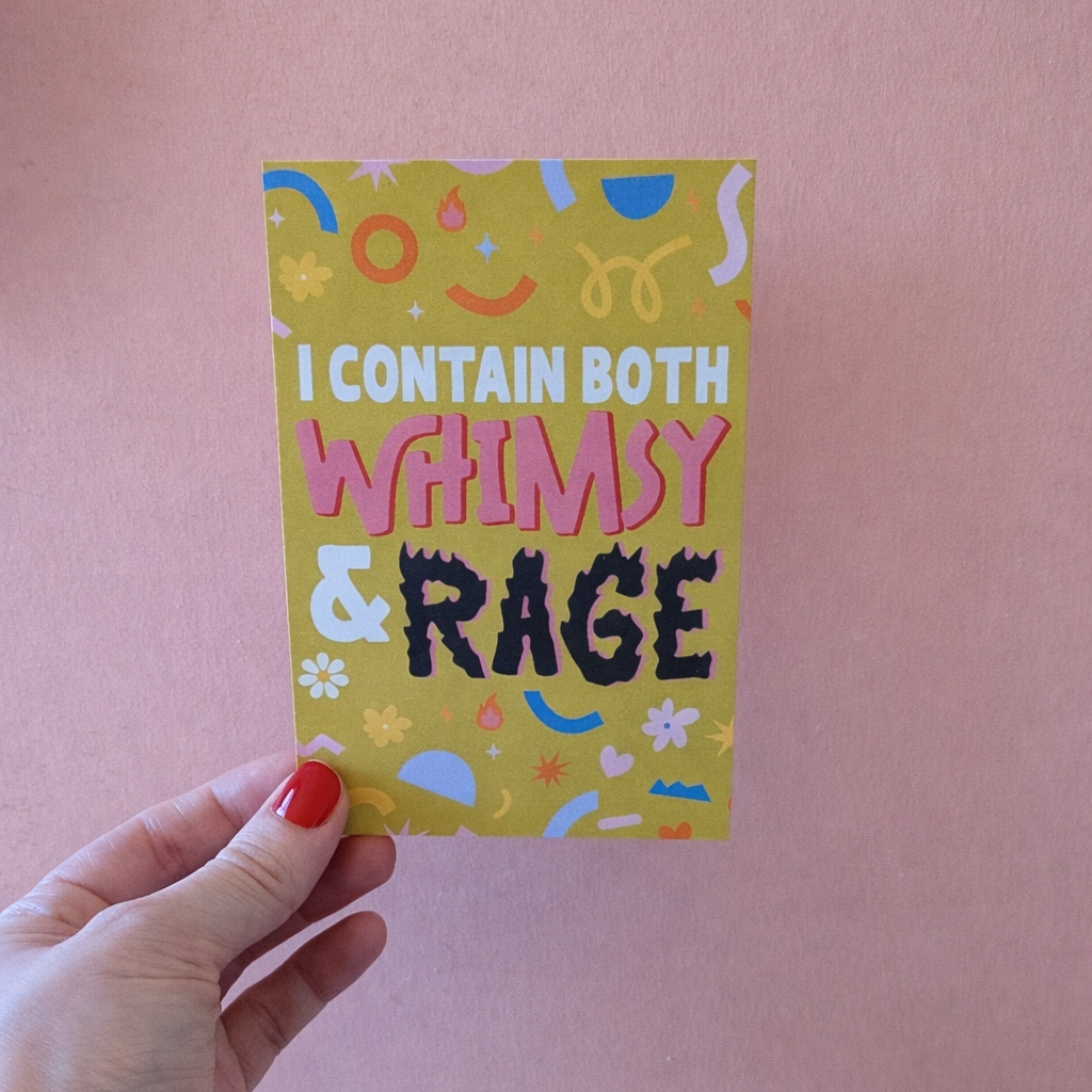 Whimsy & Rage Postcard-Art Print